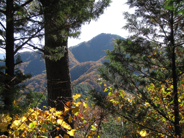 九鬼山を横目に