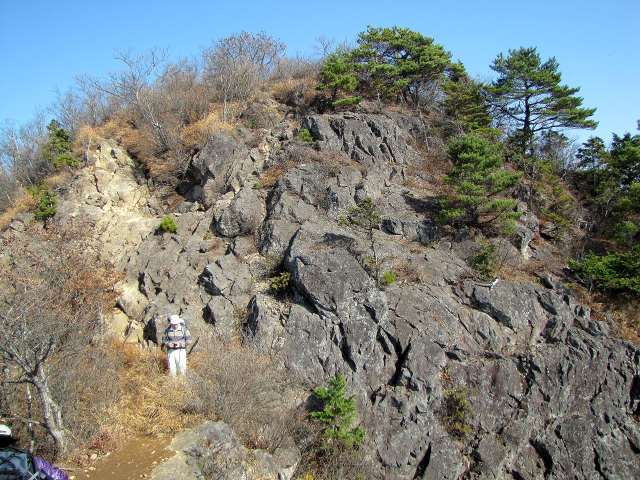 第二の岩場