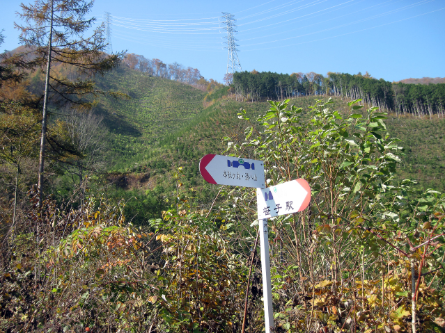 登山口の標識