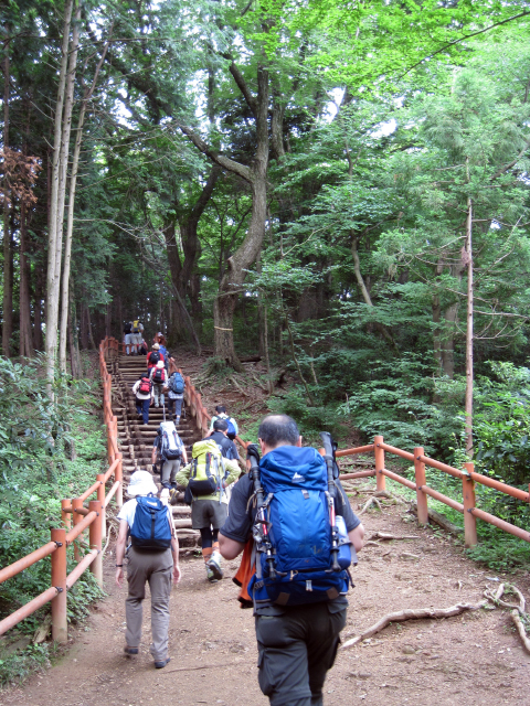 稲荷山コースは人がいっぱい